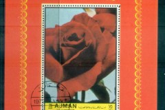 Ajman 1972 Mi#Ms504A Roses (XI) Superb Roses MS