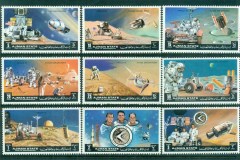 Ajman 1972 Mi#1254-1262 Apollo 15, Future Space Projects