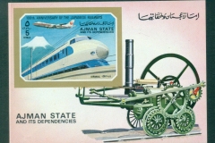 Ajman 1972 Mi#MS402 Trains IMPERF MS