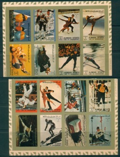 Ajman 1973 Mi#2717-2732A Olympic Games IMPERF