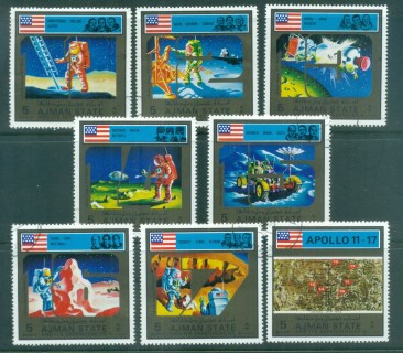 Ajman 1973 Mi#2936-2940 Apollo Space Program