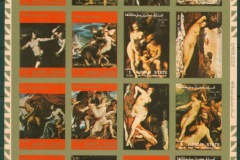Ajman 1973 Mi#2555-2570B Nude paintings sheetlet IMPERF