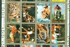 Ajman 1973 Mi#2605-2620 Summer Olympics Munich sheetlet