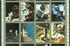 Ajman 1973 Mi#2637-2652 US Progress in Space sheetlet