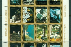 Ajman 1973 Mi#2653-2668 US Progress in Space sheetlet small size