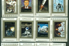 Ajman 1973 Mi#2637-2652 US Progress in Space 16xDLMD white, Perf