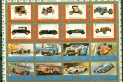 Ajman 1973 Mi#2749-2764 Cars, Vintage, Racing sheetlet
