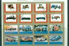 Ajman 1973 Mi#2765-2780B Cars, Vintage, Racing sheetlet small size IMPERF