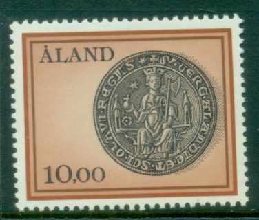 Aland-1984-National-Symbols-10mk-Coin-MUH