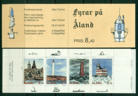 Aland-1992-Lighthouses-booklet-MUH