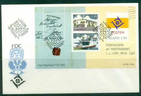 Aland-1993-Autonymous-Postal-Administration-MS-FDC