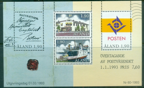 Aland-1993-Autonymous-Postal-Administration-MS-MUH