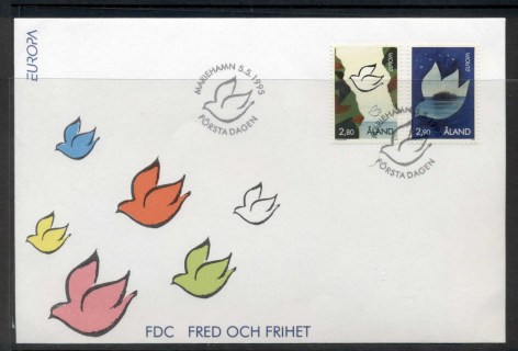 Aland-1995-Europa-Peace-Freedom-FDC