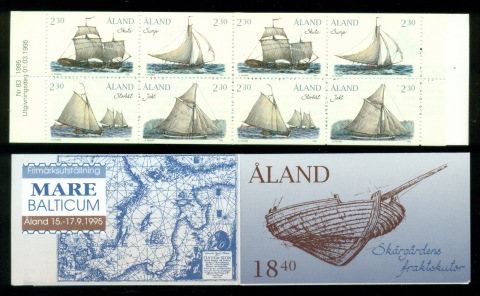 Aland-1995-Sailing-Ships-booklet-MUH