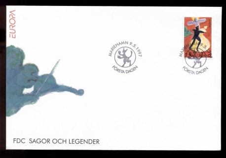 Aland-1997-Europa-Myths-legends-FDC