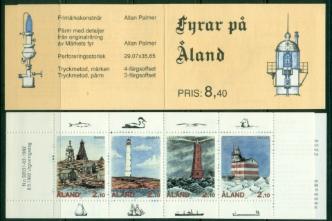 Aland-1992-Lighthouses-booklet-MUH
