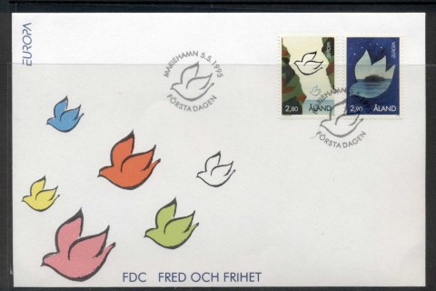 Aland-1995-Europa-Peace-Freedom-FDC