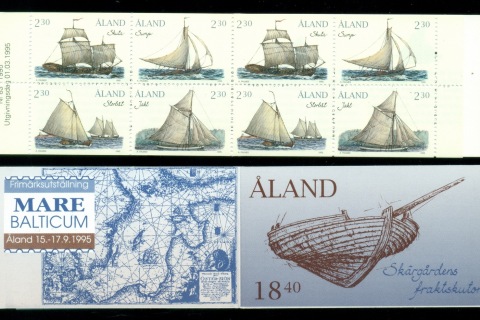 Aland-1995-Sailing-Ships-booklet-MUH