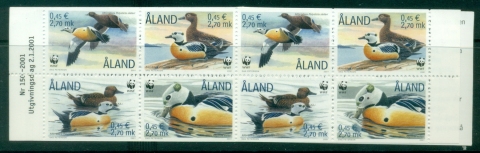 Aland-2001-WWF-Ducks-Birds-Booklet-MUH