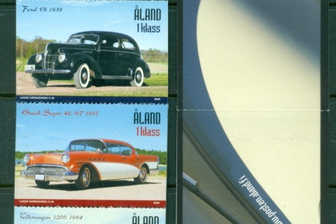 Aland-2005-Vintage-Cars-booklet-MUH