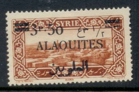 Alaouites 1925 Opts on Pictorials 3.50p on 75c