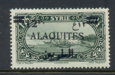 Alaouites 1925 Opts on Pictorials 12p on 1.25p