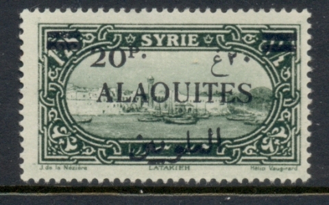 Alaouites 1925 Opts on Pictorials 20p on 1.25p