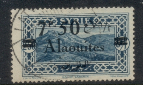 Alaouites 1925 Opts on Pictorials 7.50p on 2.50p