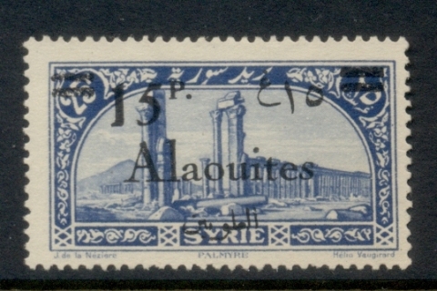 Alaouites 1925 Opts on Pictorials 15p on 25p