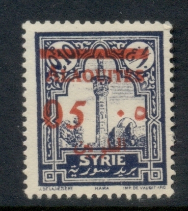Alaouites 1928 Opts on Pictorials 5c on 10c