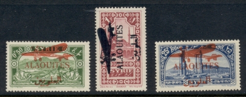 Alaouites 1929 Opts on Pictorials Airmail
