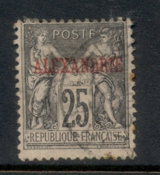 Alexandria 1899-1900 Navigation & Commerce Opt Alexandrie 25c