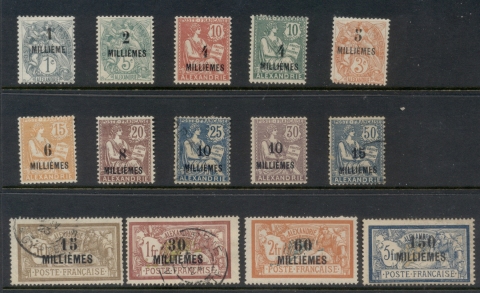 Alexandria 1921-23 Blanc, Mouchon, Merson Opt Milliemes