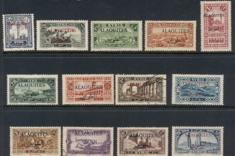Alaouites 1925 Opts on Pictorials