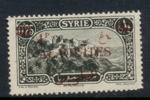 Alaouites 1925 Opts on Pictorials 4p on 25c