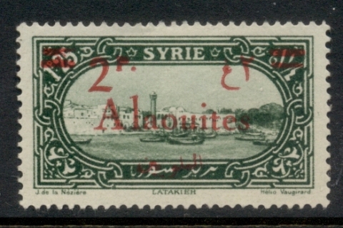 Alaouites 1928 Opts on Pictorials 2p on 1.25p