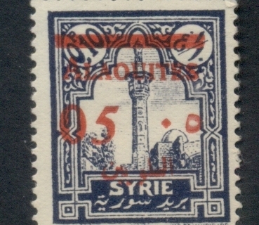 Alaouites 1928 Opts on Pictorials 5c on 10c