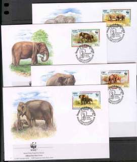 Cambodia 1997 WWF Malay Elephants