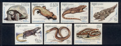 Cambodia-1987-Reptiles-MUH