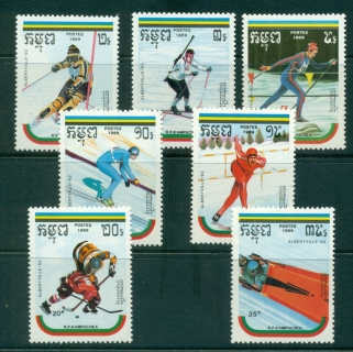 Cambodia-1989-Winter-Olympics-Albertville-MUH-lot38729