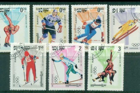 Cambodia-1984-Sarajevo-Winter-Olympics-CTO