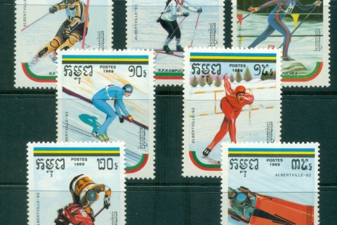 Cambodia-1989-Winter-Olympics-Albertville-MUH-lot38729