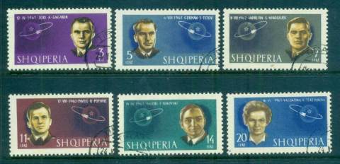 Albania-1963-Space-Yuri-gagarin-CTO-lot69481