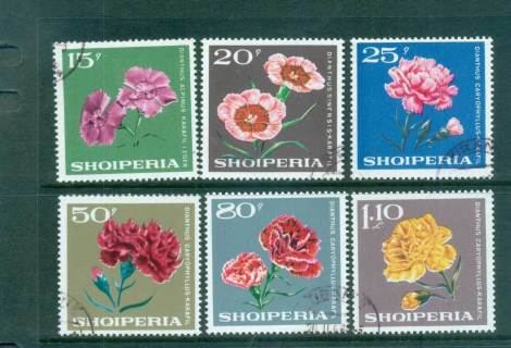 Albania-1968-Flowers-CTO-lot69628