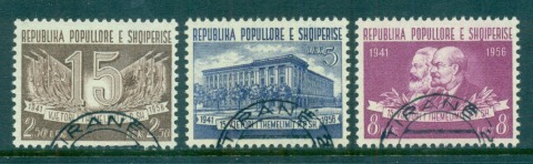 Albania-1957-Labor-Party-Anniv