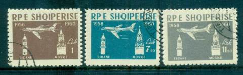 Albania-1960-TU-104-Flights-Moscow-Tirana-CTO-lot69450