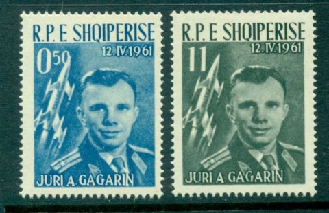 Albania-1961-Yuri-Gagarin-50q-11l-MLH-lot31032