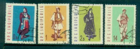 Albania-1962-regional-Costumes-CTO-lot69469