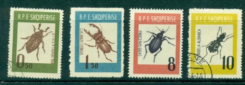 Albania-1963-Beetles-MH-CTO-lot31039