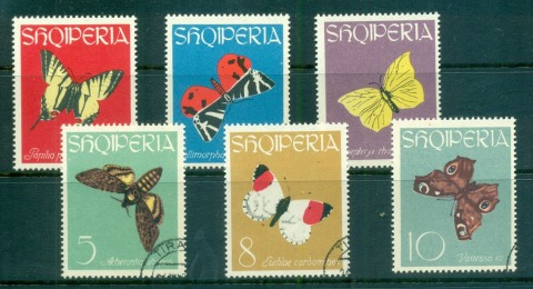 Albania-1963-Butterflies-CTO-lot69483